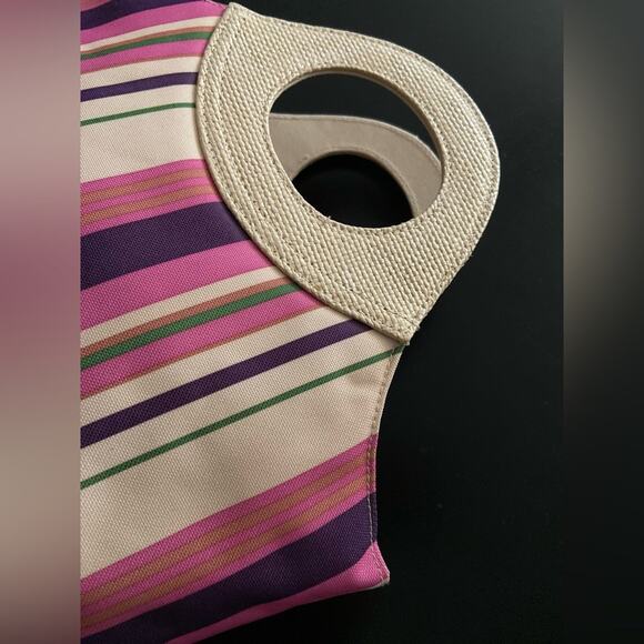 ESTEE LAUDER Colorful Pink Tote Bag w/Matching Wallet - Picture 3 of 11